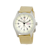 Seiko Men's Automatic Watch with Analog Display and Nylon Strap SNZG07J1